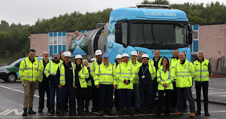 The fully electric HGV to join the Scottish Water fleet