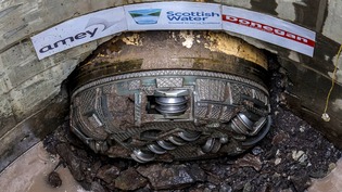 Paisley TBM Breakthrough Tunnel Pic