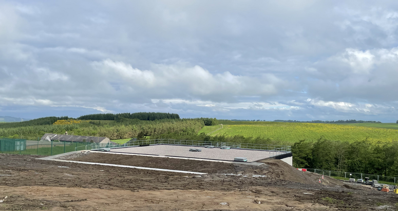 The three megalitre concrete structure replaces the original tank built in the 1930's