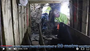 Hand Tunneling at Haymarket